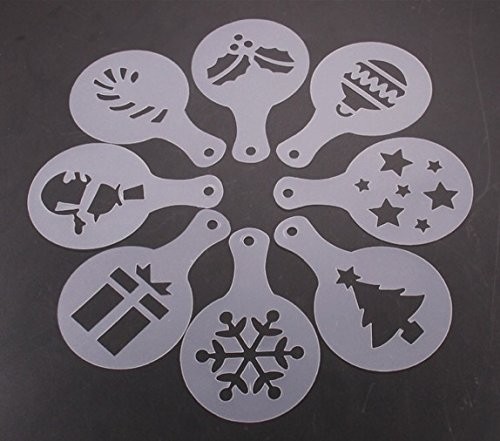 Festive Coffee Stencils Set x 8